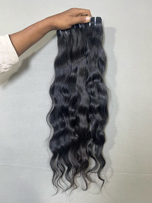 3 Bundle Deal - Indian Raw Wavy Hair Bundles-Save 10%