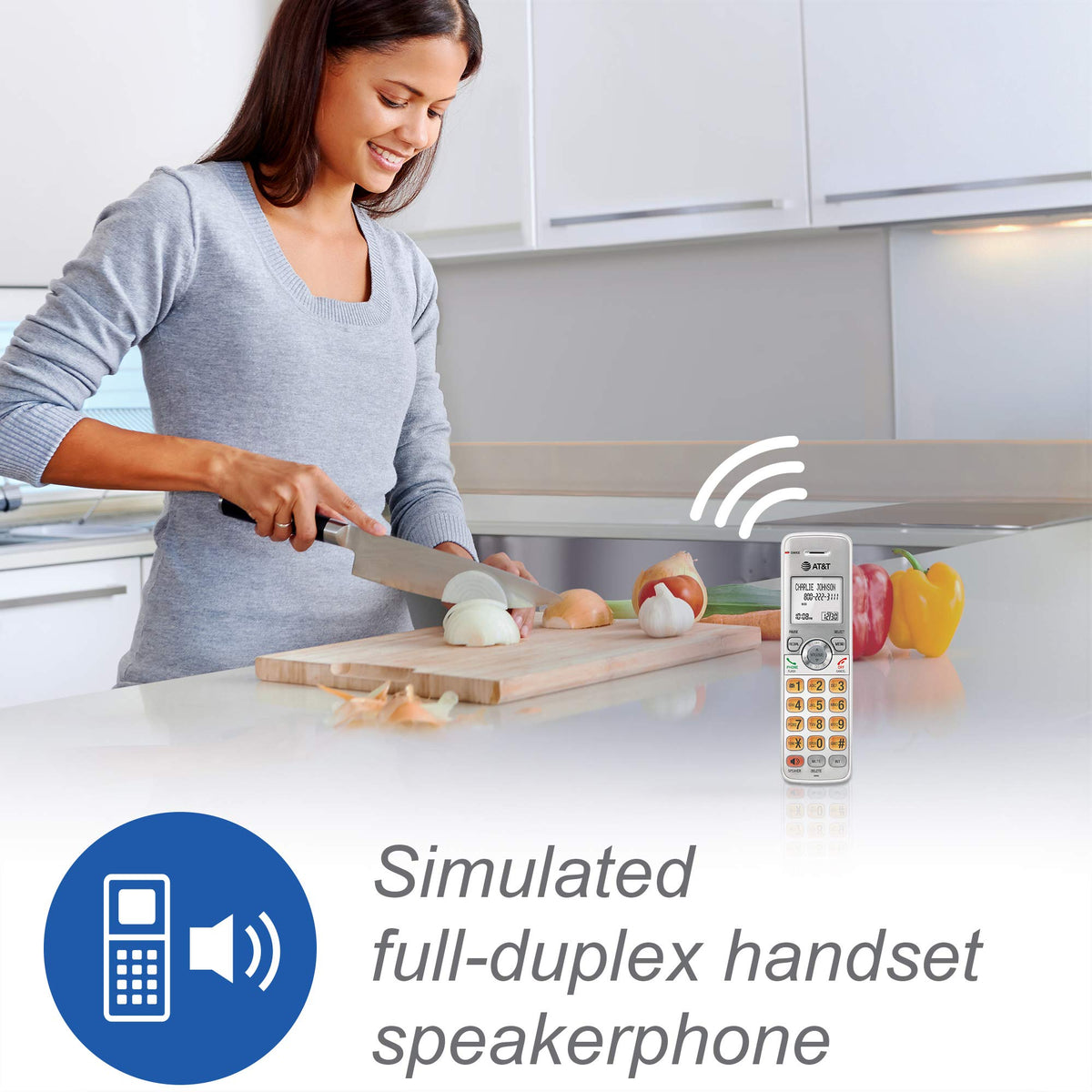 AT&T EL52203 2-Handsets Cordless Phone System with Answering System, Caller ID/Call Waiting - DECT 6.0 - Upto 14 Minutes Recording Time 🍁 All In One Marketplace Canada