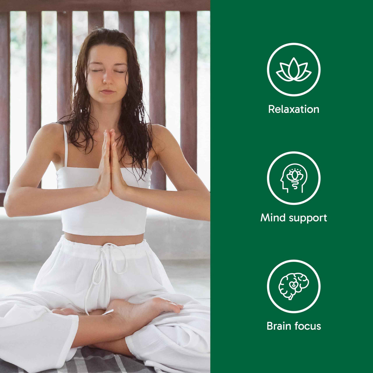 Organika Canadian-Made Mind Calm- with Magnesium Bisglycinate, L-Theanine, GABA, Inositol- Promotes Relaxation and Calm without Drowsiness- 120vcaps 🍁 All In One Marketplace Canada