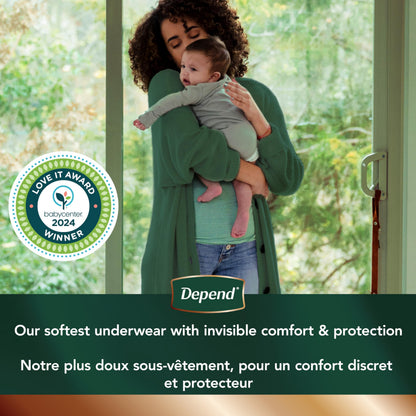 Depend Silhouette Incontinence Underwear for Women, Large, Pink, 20 Count 🍁 All In One Marketplace Canada