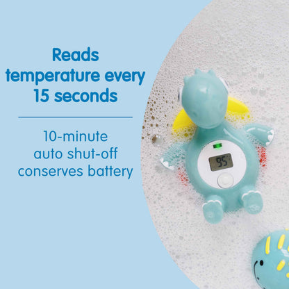 Dr. Brown's CleanUp Temposaurus Floating Bath Thermometer for Accurately Measuring Baby’s Bath Water Temperature, BPA Free 🍁 All In One Marketplace Canada