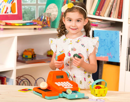Battat Kids Cash Register with Scanner & Sounds, 26-Piece Set, 26 Pieces 🍁 All In One Marketplace Canada