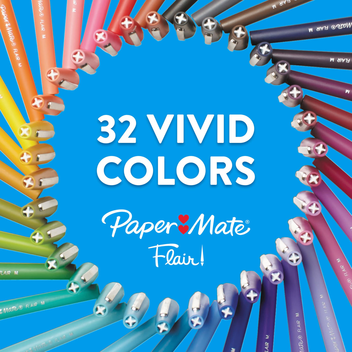 Paper Mate Flair Felt Tip Pens, Medium Point (0.7 mm), Assorted Colours, 24 Count 🍁 All In One Marketplace Canada