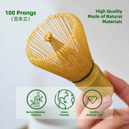 TEANAGOO MA-01 Japanese Matcha Ceremony Accessory, Matcha Whisk (Chasen), Traditional Scoop (Chashaku), Tea Spoon, Whisk Holder, The Perfect Set to Prepare a Traditional Cup of Matcha. 🍁 All In One Marketplace Canada