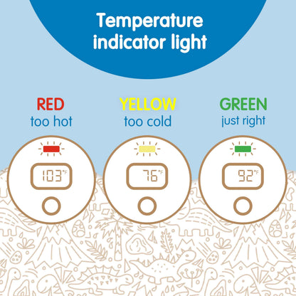 Dr. Brown's CleanUp Temposaurus Floating Bath Thermometer for Accurately Measuring Baby’s Bath Water Temperature, BPA Free 🍁 All In One Marketplace Canada