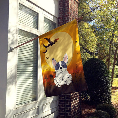 Caroline's Treasures BB4277CHF Halloween French Bulldog Piebald Flag Canvas House Size, Large, Multicolor