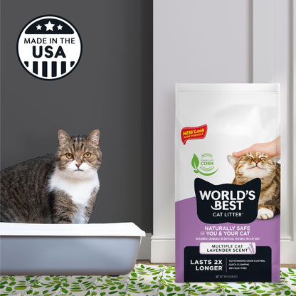 World's Best CAT Litter Multiple Cat Lavender Scented 144 eaches 🍁 All In One Marketplace Canada