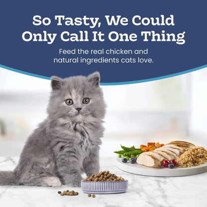 Blue Buffalo Tastefuls Chicken & Brown Rice Recipe Dry Cat Food for Kittens 2–12 Months, Real Chicken First, Deliciously Healthy Natural Kitten Food with DHA, Taurine, and Natural Ingredients, 3.1kg 🍁 All In One Marketplace Canada