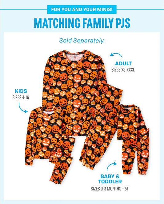 The Children's Place Kids' Family Matching, Halloween Pajama Sets, Cotton, Pumpkin Allover, 3T