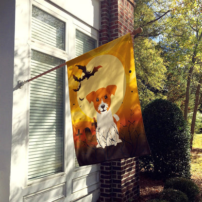 Caroline's Treasures BB4374CHF Halloween Jack Russell Terrier Flag Canvas House Size, Large, Multicolor