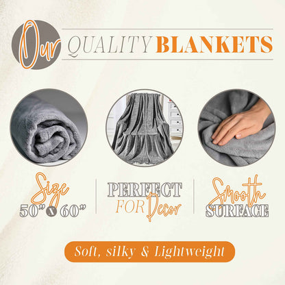Elegant Comfort Lightweight Printed Throw Blanket- All Season, Ultra Soft, Cozy and Plush- Decorative Throw Blankets, Perfect for Lounging, 50 x 60 inches, Halloween Cats, Throw Blanket