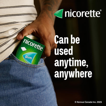 Nicorette Gum, Nicotine 4 Mg, Spearmint Flavour, Quit Smoking Aid And Smoking Cessation Aid, 210 Count 🍁 All In One Marketplace Canada