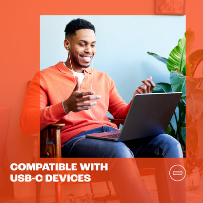 JBL Tune 310C - USB-C Wired Hi-Res in-Ear Headphones, Tangle-Free Flat Cable, 3-Button Remote with Microphone (Black) 🍁 All In One Marketplace Canada