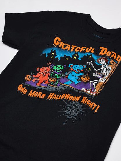 Liquid Blue Grateful Dead One More Halloween Night T-Shirt, Black, X-Large