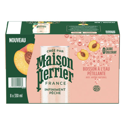 Maison Perrier Forever Peach, Sparkling Water Beverage, 24 x 330ml 🍁 All In One Marketplace Canada