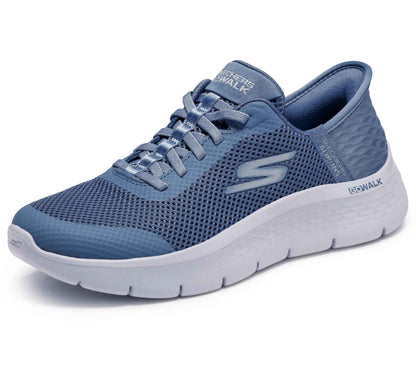 Skechers Women's Go Walk Flex Hands Free Slip-ins - Grand Entry, Blue, 8 🍁 All In One Marketplace Canada