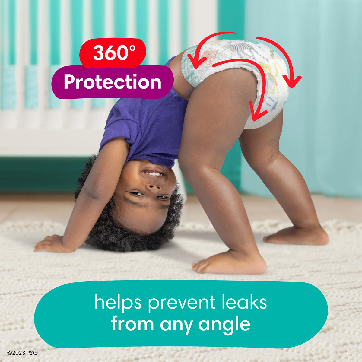 Pampers Diapers - Cruisers 360 degrees - Size 7, 66 Count, up to 100% Leakproof Fit, Designed for Active Babies, Pull On Diaper, EZ Off Tabs Designed for Easy Changes 🍁 All In One Marketplace Canada