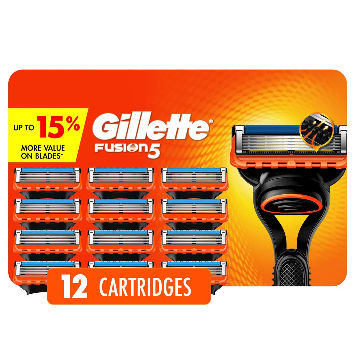Gillette Fusion5 Men's Razor Blade Refills, 12 Refills 🍁 All In One Marketplace Canada