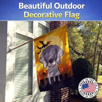 Caroline's Treasures BB1789CHF Halloween Weimaraner Canvas House Size Flag, Multicolor, Large
