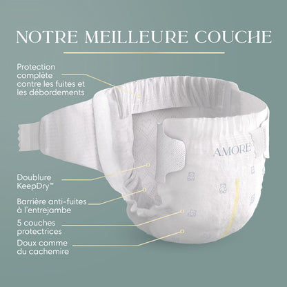 Pampers AMORE, Size 6, Our Best Diaper, 1 Pack (Count of 108) 🍁 All In One Marketplace Canada