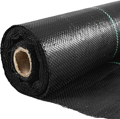 VEVOR 6FTx300FT Premium Weed Barrier Fabric Heavy Duty 2.4OZ, Woven Weed Control Fabric, High Permeability Good for Flower Bed, Geotextile Fabric for Underlayment, Polyethylene Ground Cover 🍁 All In One Marketplace Canada
