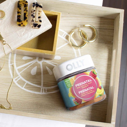 OLLY Prenatal Gummy Supplement Sweet Citrus Multivitamin to help support Mommy & Baby, with no artificial flavours and colours, 30 day supply (60 gummies) 🍁 All In One Marketplace Canada