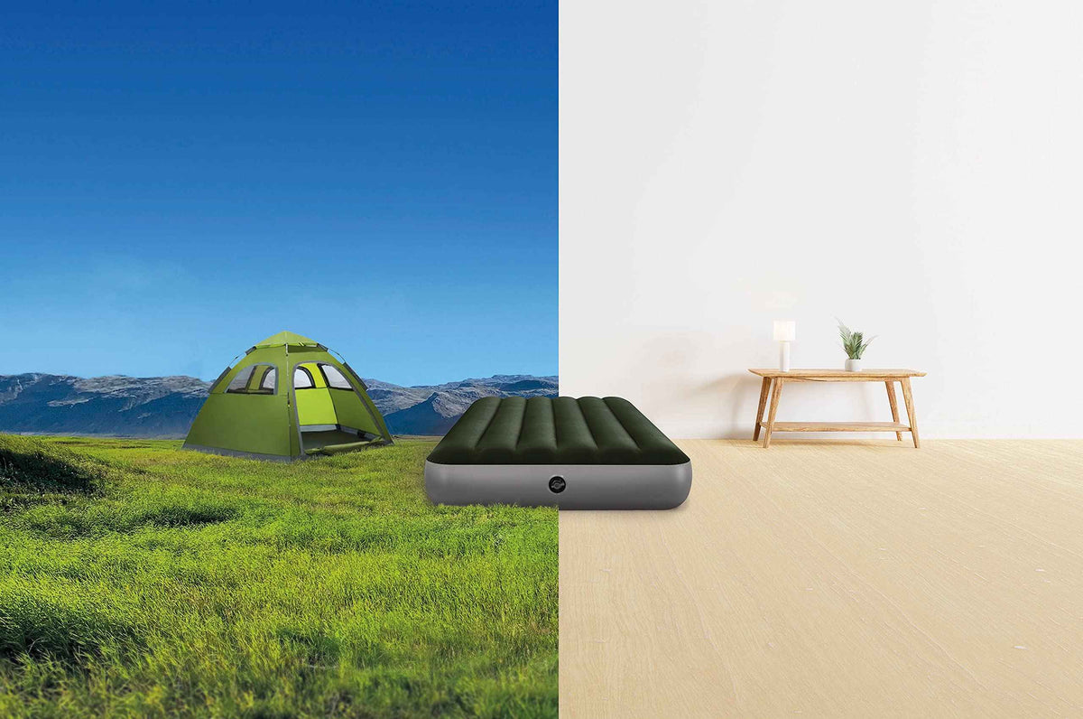 INTEX 64107E Dura-Beam Standard Prestige Air Mattress: Fiber-Tech – Twin Size – 10in Bed Height – 600lb Weight Capacity – Pump Sold Separately 🍁 All In One Marketplace Canada
