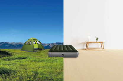 INTEX 64107E Dura-Beam Standard Prestige Air Mattress: Fiber-Tech – Twin Size – 10in Bed Height – 600lb Weight Capacity – Pump Sold Separately 🍁 All In One Marketplace Canada