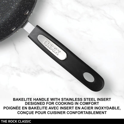 Starfrit The Rock 1.9L (2Qt) Non-Stick Saucepan - Durable Forged Aluminum - Oven Safe - PFOA Free - Easy to Clean - Black 🍁 All In One Marketplace Canada