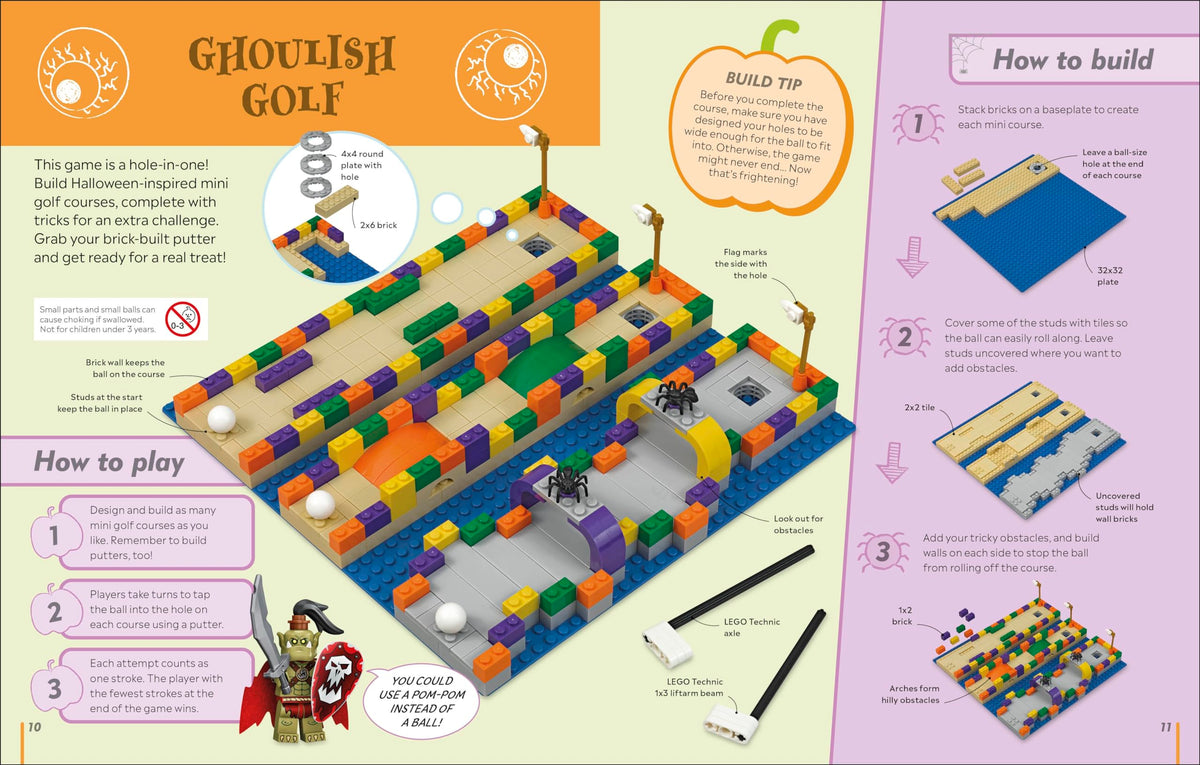 The LEGO Halloween Games Book: Ideas for 50 Games, Challenges, Puzzles, and Activities
