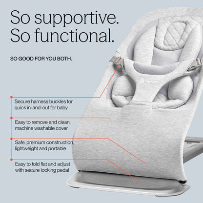 Ergobaby Evolve 3-in-1 Bouncer Seat for Babies and Toddlers 5.5-25 lbs 🍁 All In One Marketplace Canada