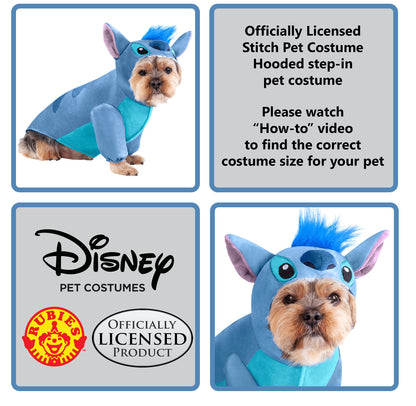 Rubies Disney Lilo & Stitch - Stitch Pet Costume, Large for Themed Parties and Halloween