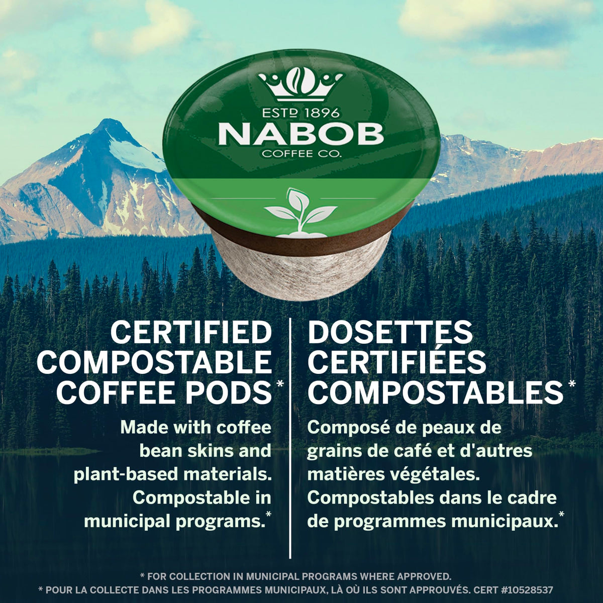 Nabob Breakfast Blend 100% Compostable Pods, 56 Pods 🍁 All In One Marketplace Canada