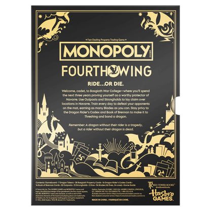 Monopoly Fourth Wing Edition Board Game for Adults | Officially Licensed Game Inspired by the Empyrean Series, Book 1 | 2-6 Players | Ages 17+ 🍁 All In One Marketplace Canada