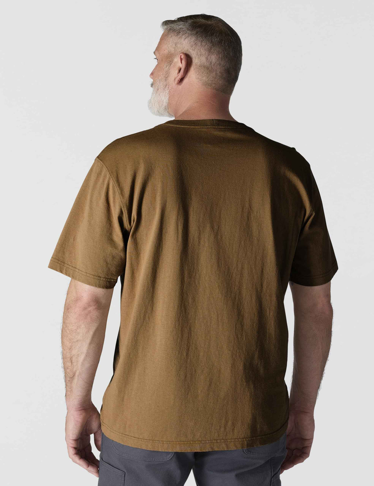 Carhartt Men's Loose Fit Heavyweight Short-Sleeve Pocket T-Shirt (Also Available in Big & Tall), Brown, Large 🍁 All In One Marketplace Canada