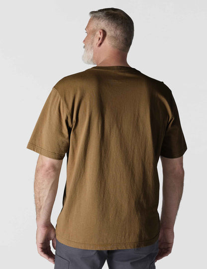 Carhartt Men's Loose Fit Heavyweight Short-Sleeve Pocket T-Shirt (Also Available in Big & Tall), Brown, Large 🍁 All In One Marketplace Canada