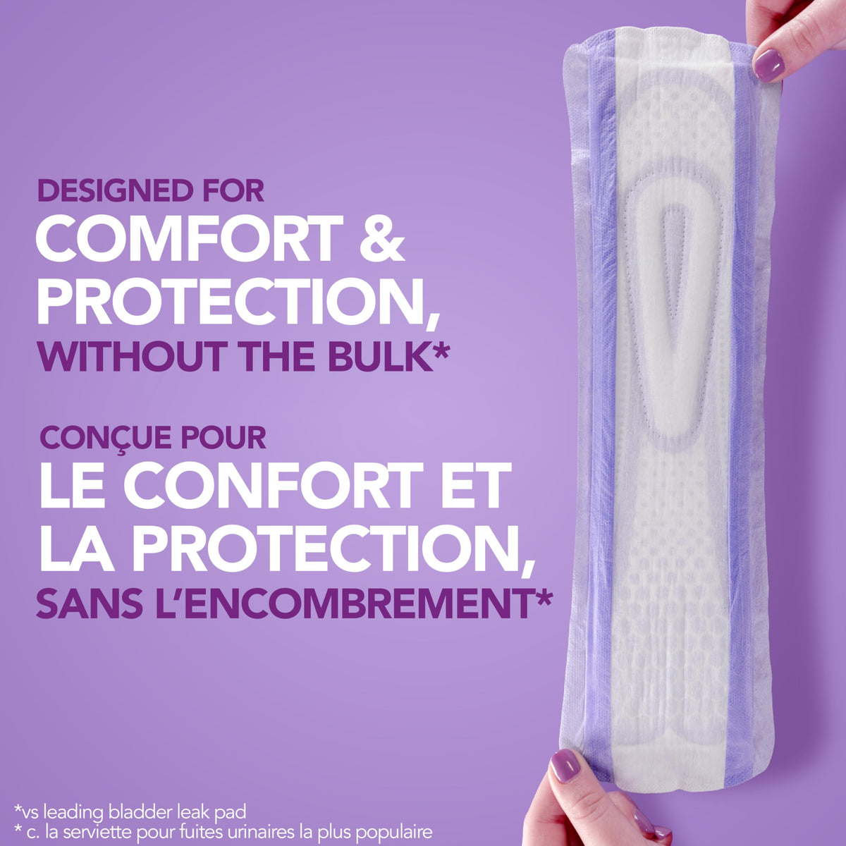 Poise Overnight Ultra Thin Incontinence & Postpartum Pads with Wings for Bladder Leaks, 8 Drop Extra Absorbent, Long Length, 60 Count (3 Packs of 20) 🍁 All In One Marketplace Canada