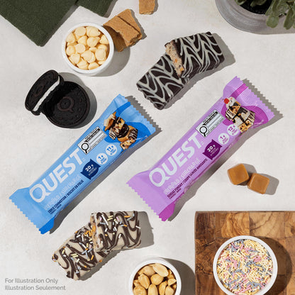 Quest Nutrition Overload Protein Bar, Cookie Commotion Flavour, Protein Bars, Gluten Free, 12ct 🍁 All In One Marketplace Canada
