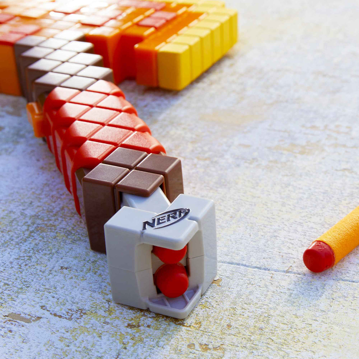Nerf Minecraft Firebrand, Dart Blasting Axe, 6 Nerf Elite Foam Darts, Design Inspired by Minecraft Axe in The Game, Pull Down Priming, Minecraft Toys 🍁 All In One Marketplace Canada