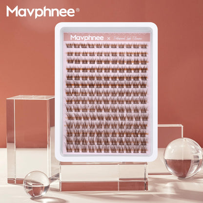 Brown Lash Clusters Natural Lash Extensions Wispy Eyelash Clusters 154 Pcs C Curl Lashes Clusters for Everyday Wear Beginner Friendly Dark Brown Cluster Eyelash Extensions by Mavphnnee 🍁 All In One Marketplace Canada