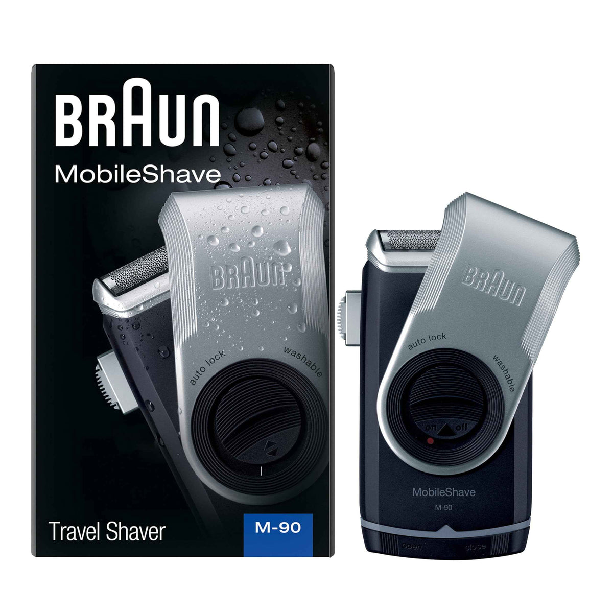 Braun M90 Mobile Shaver for Precision Trimming, Great for Travel, Black/Silver 🍁 All In One Marketplace Canada
