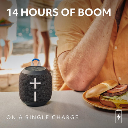 Ultimate Ears WONDERBOOM 4 Portable Waterproof Bluetooth Speaker with Big Bass and 360-Degree Sound, Dustproof Floating Speaker with 131ft (40m) Range - Black 🍁 All In One Marketplace Canada