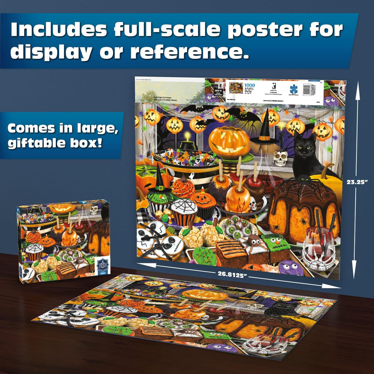 Buffalo Games Tracey Flickinger Halloween Haul 1000 Piece Puzzle for Adults