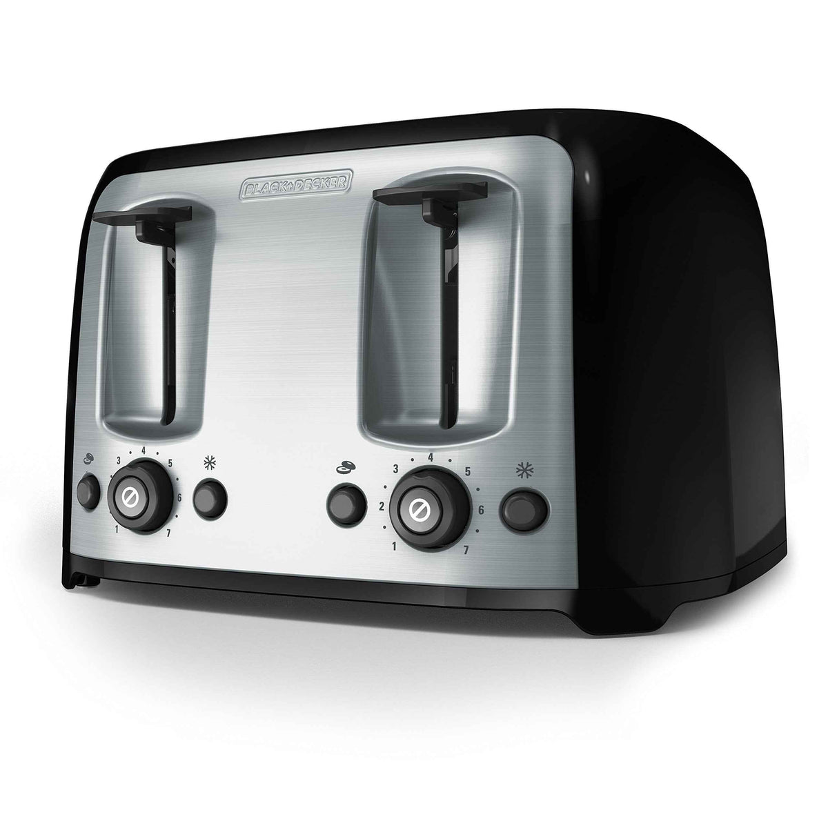 BLACK+DECKER Toaster, 4 Slice, Extra Wide Slots for Bagels and Artisan Breads, Black, TR1478BD 🍁 All In One Marketplace Canada