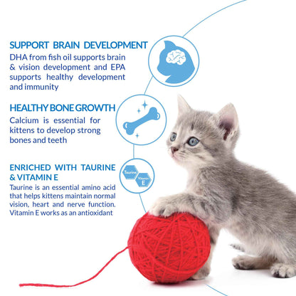 INABA Churu for Kittens, Creamy, Purée Lickable Cat Treats with DHA, EPA, Vitamin E & Taurine, 14 Grams Each, 24 Tubes (4 per Pack), Tuna Recipe 🍁 All In One Marketplace Canada