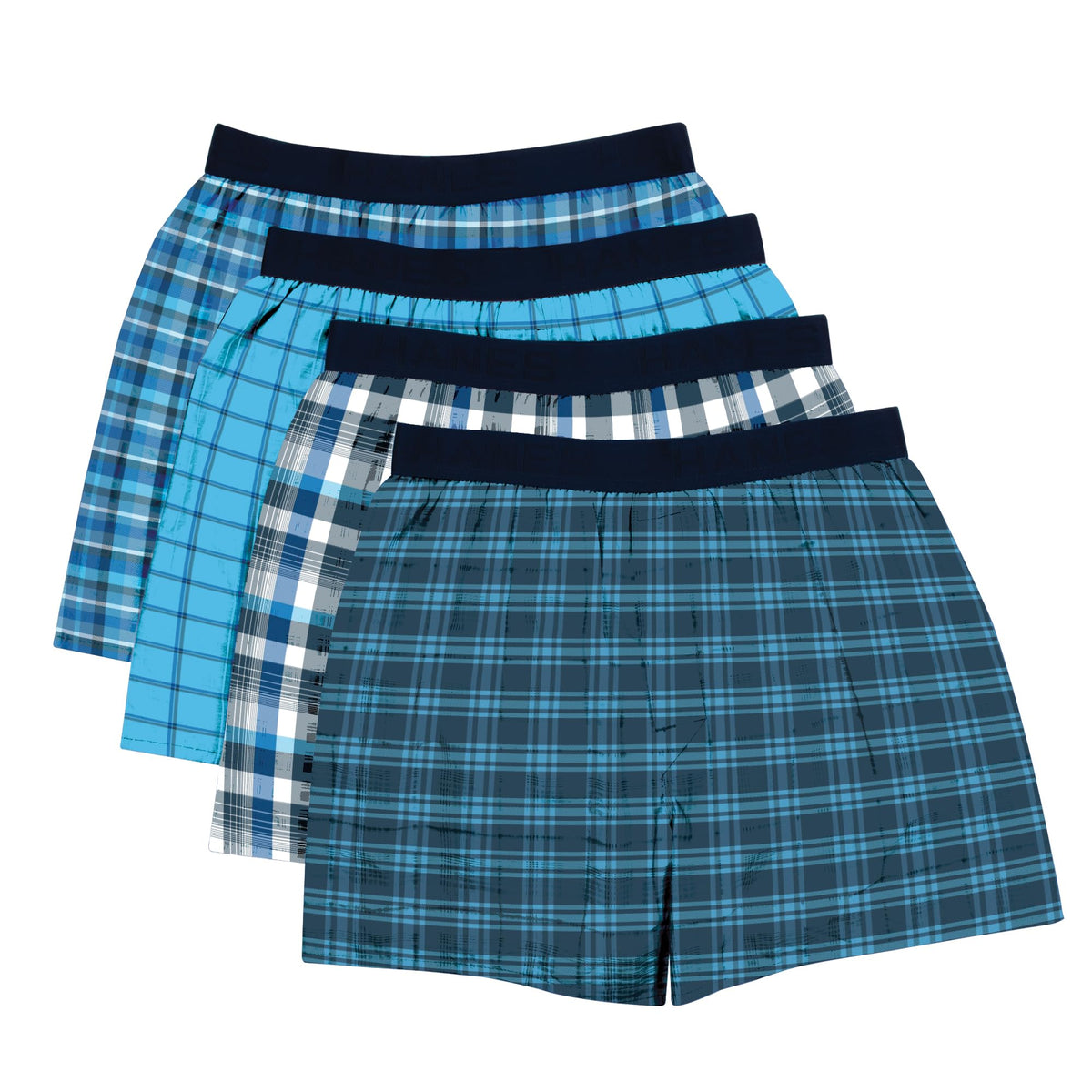 Hanes Men's 4 Pack FreshIQ Cotton Woven Boxer, Assorted, X Large 🍁 All In One Marketplace Canada