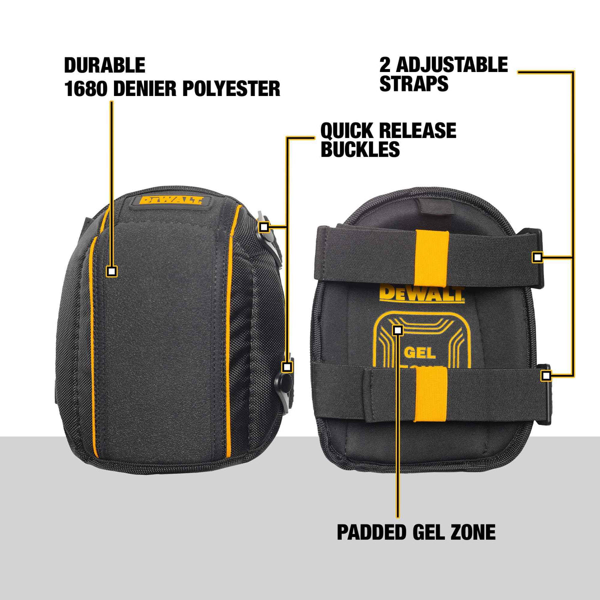 DEWALT Flooring Knee Pads with Comfort Gel, High Density Foam (DWST590014) 🍁 All In One Marketplace Canada