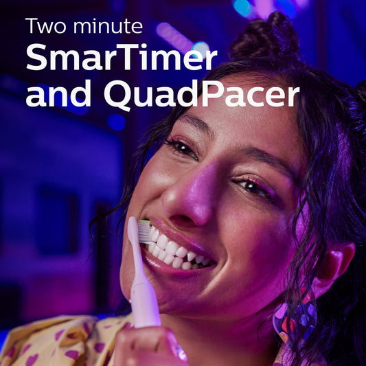 Philips One by Sonicare Battery Toothbrush Holiday Pack with 3 Brush Heads, Manhattan Edition