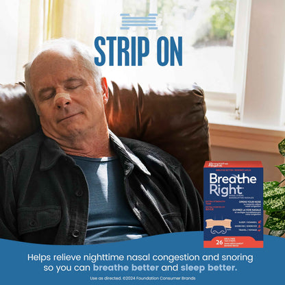 Breathe Right Nasal Strips, Extra Strength, Tan, Drug-Free Snoring Solution & Nasal Congestion Relief Caused by Colds & Allergies, Nightly Sleep, 26 Count 🍁 All In One Marketplace Canada