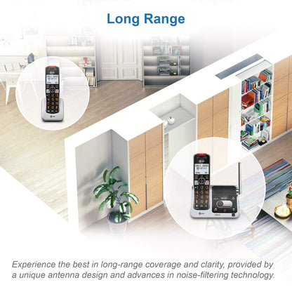 AT&T BL102-3 DECT 6.0 3-Handset Cordless Phone for Home with Answering Machine, Call Blocking, Caller ID Announcer, Audio Assist, Intercom, and Unsurpassed Range, Silver/Black 🍁 All In One Marketplace Canada